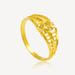 916 Gold Flower Chain Ring