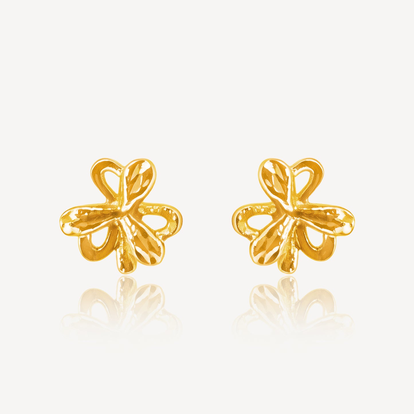 916 Gold Flower Earstud