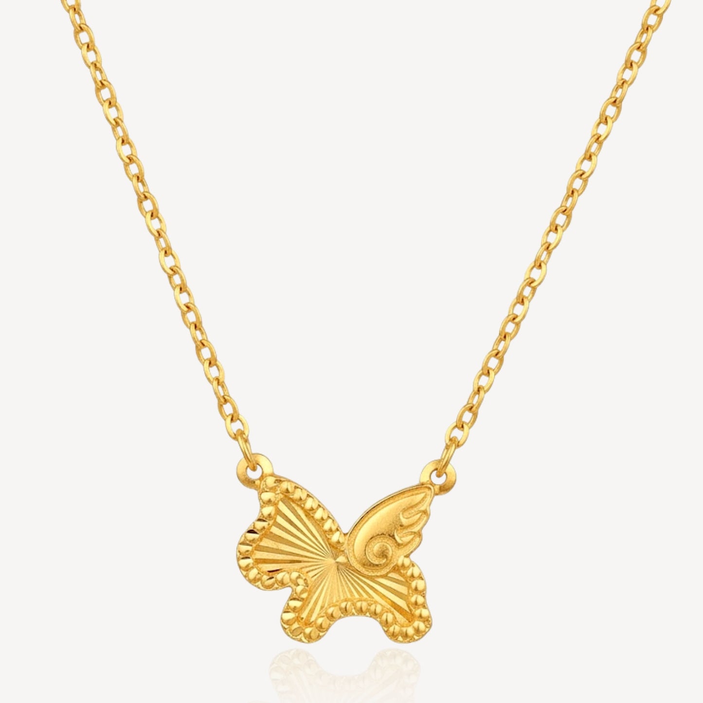 916 Gold Flying Pony Necklace