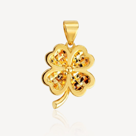 916 Gold Four Leave Pendant