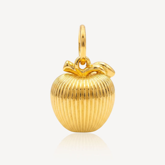 916 Gold Golden Apple Pendant