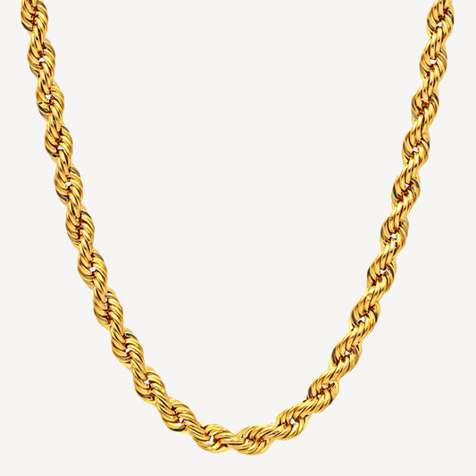 916 Gold Hollow Rope Chain (3.5mm series)