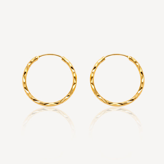 916 Gold Hoop IV Earrings