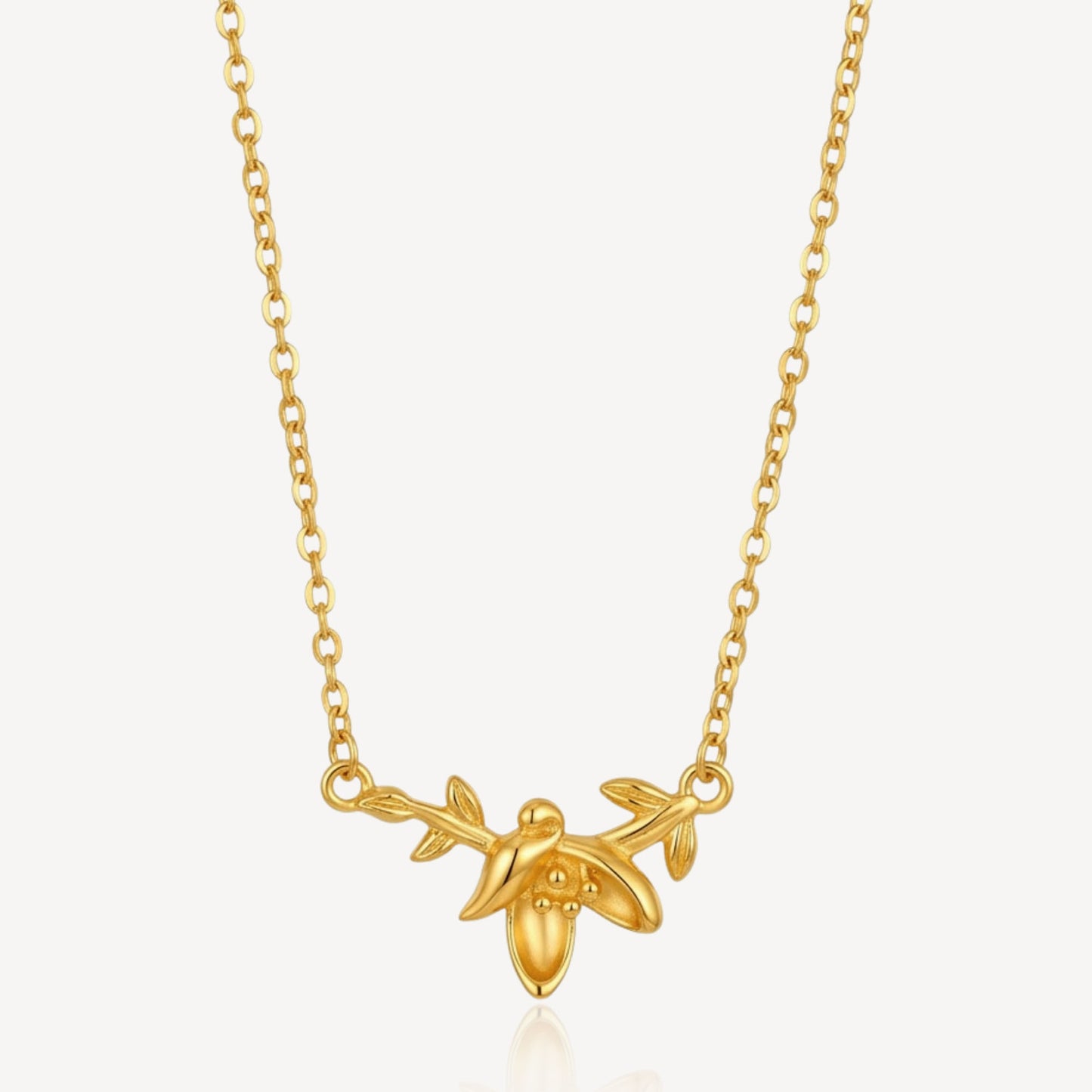 916 Gold Flutter Necklace
