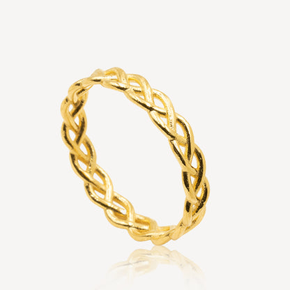 916 Gold Twine Ring