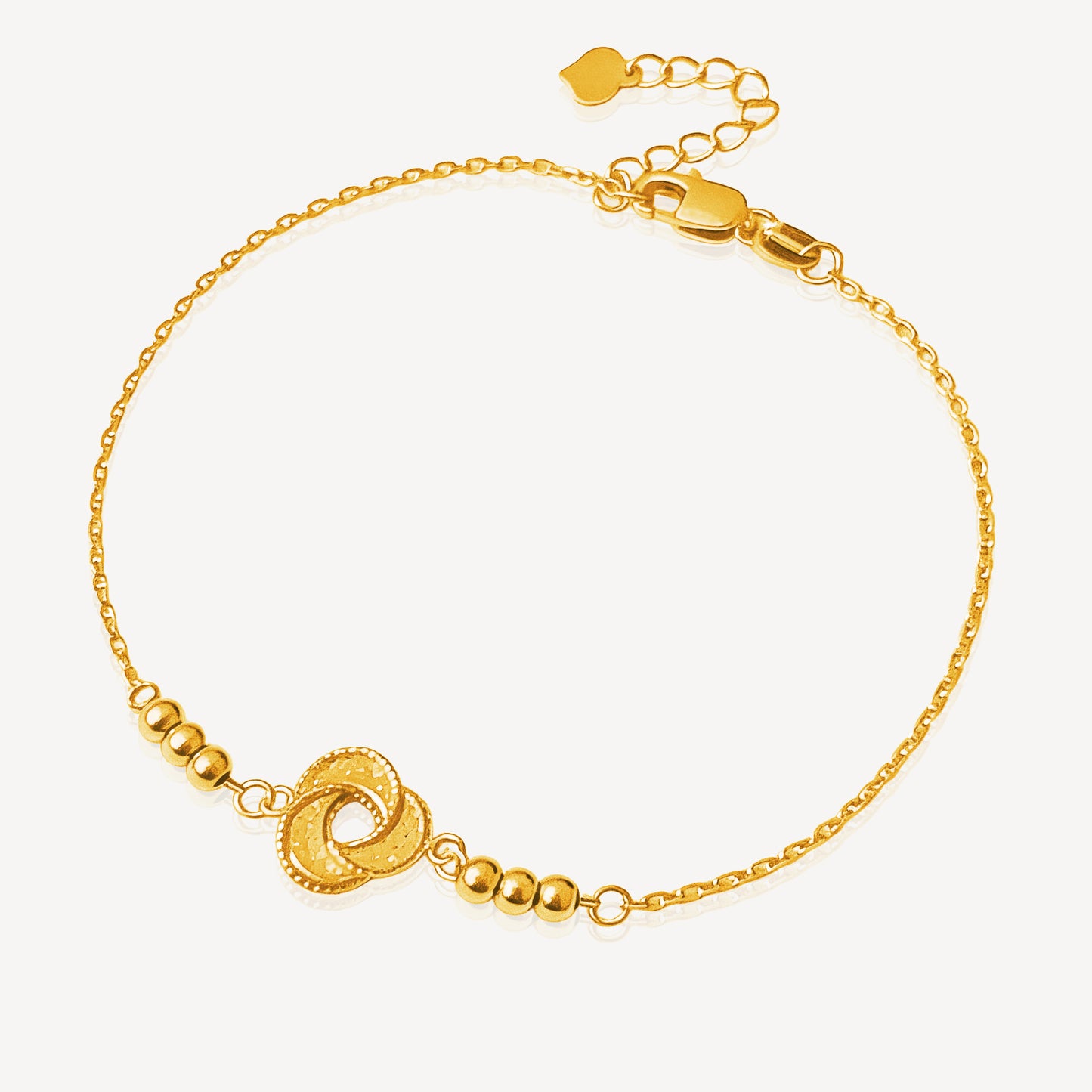916 Gold Love Knot Bracelet