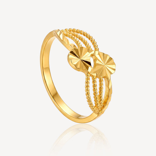 916 Gold Lumina Heart Ring