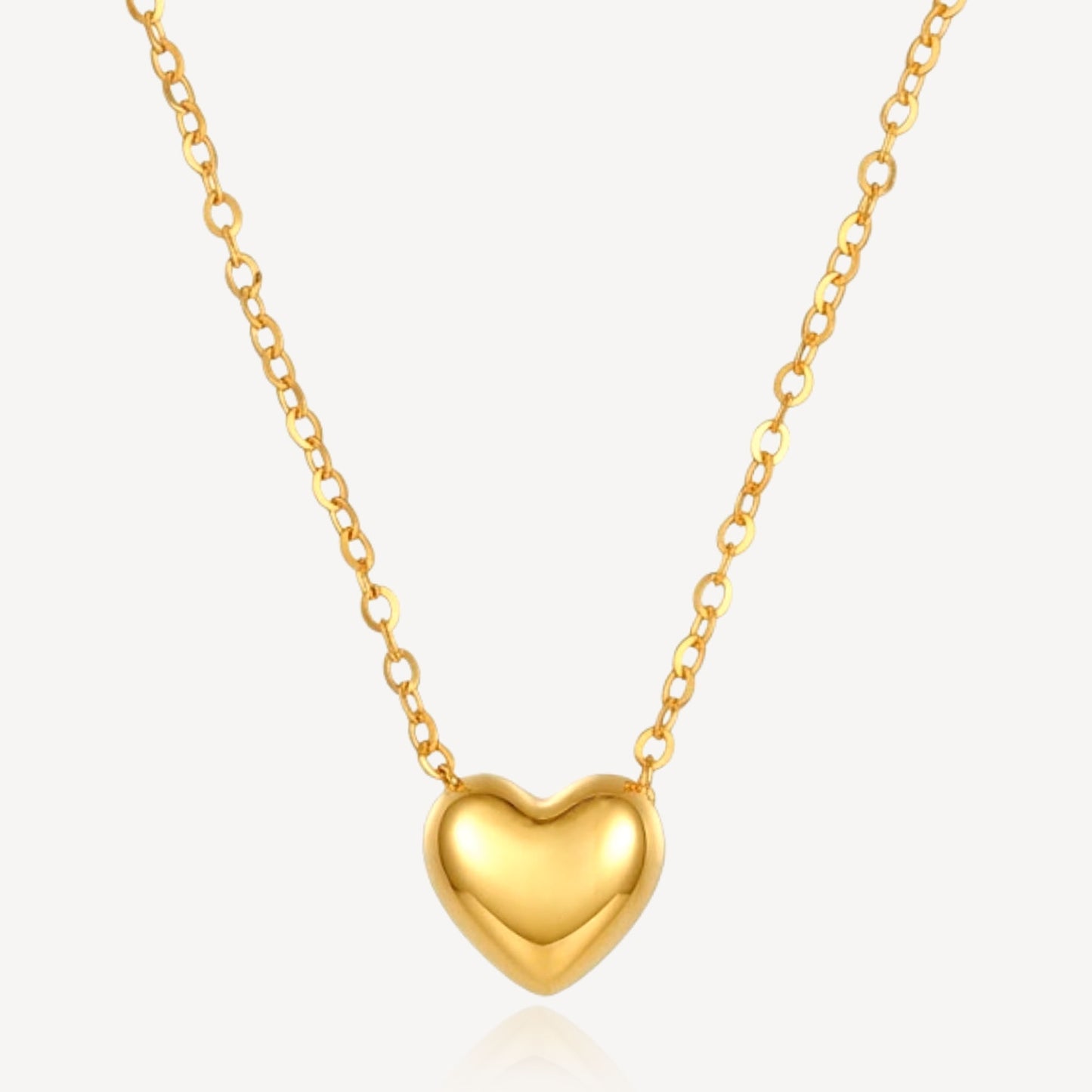 916 Gold Luxe Heart Necklace