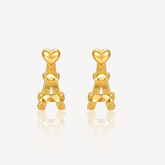 916 Gold Paris Earstud