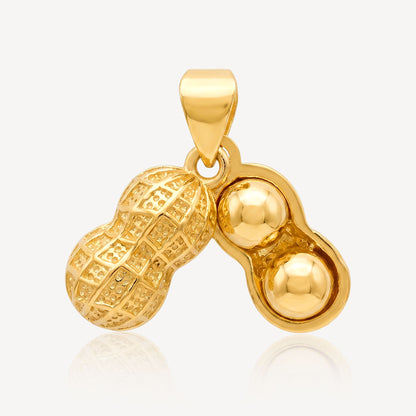 916 Gold Peanut Pendant
