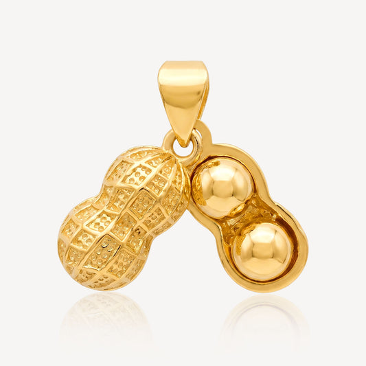 916 Gold Peanut Pendant