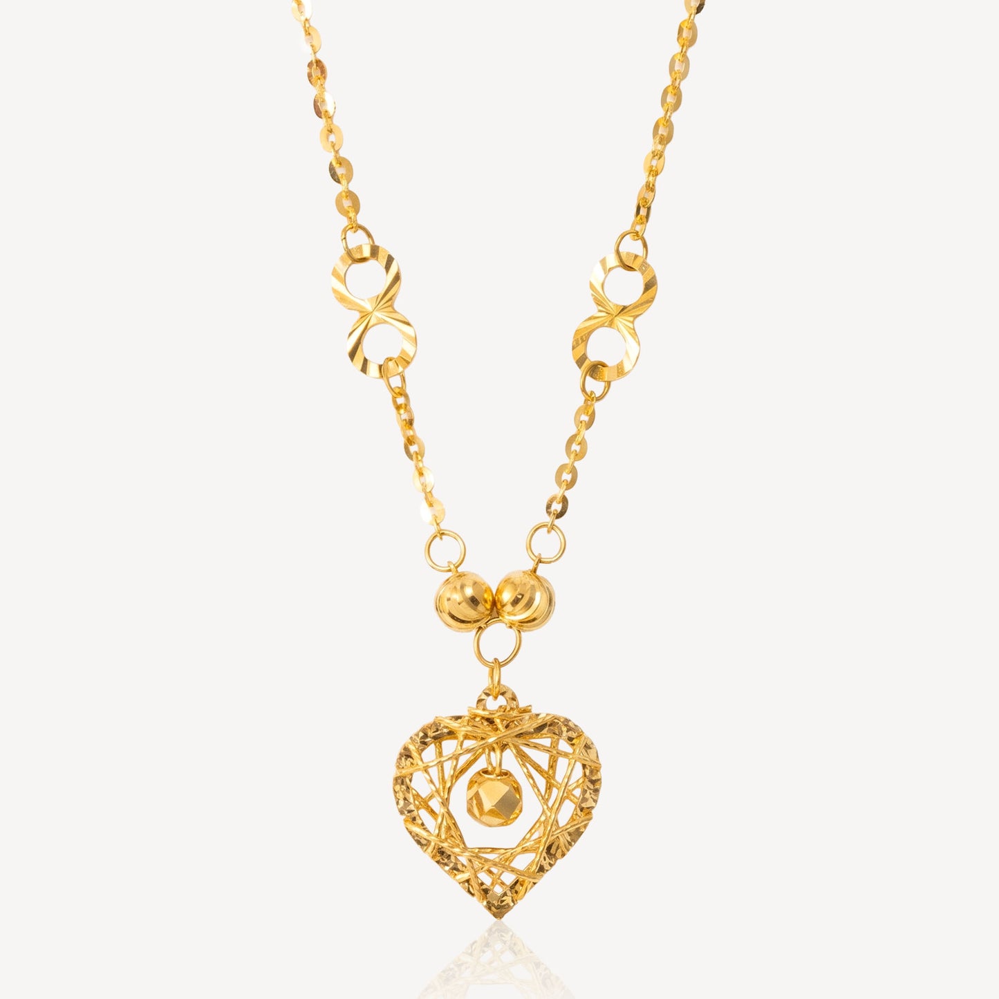 916 Gold Pure Heart Necklace