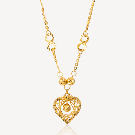 916 Gold Pure Heart Necklace