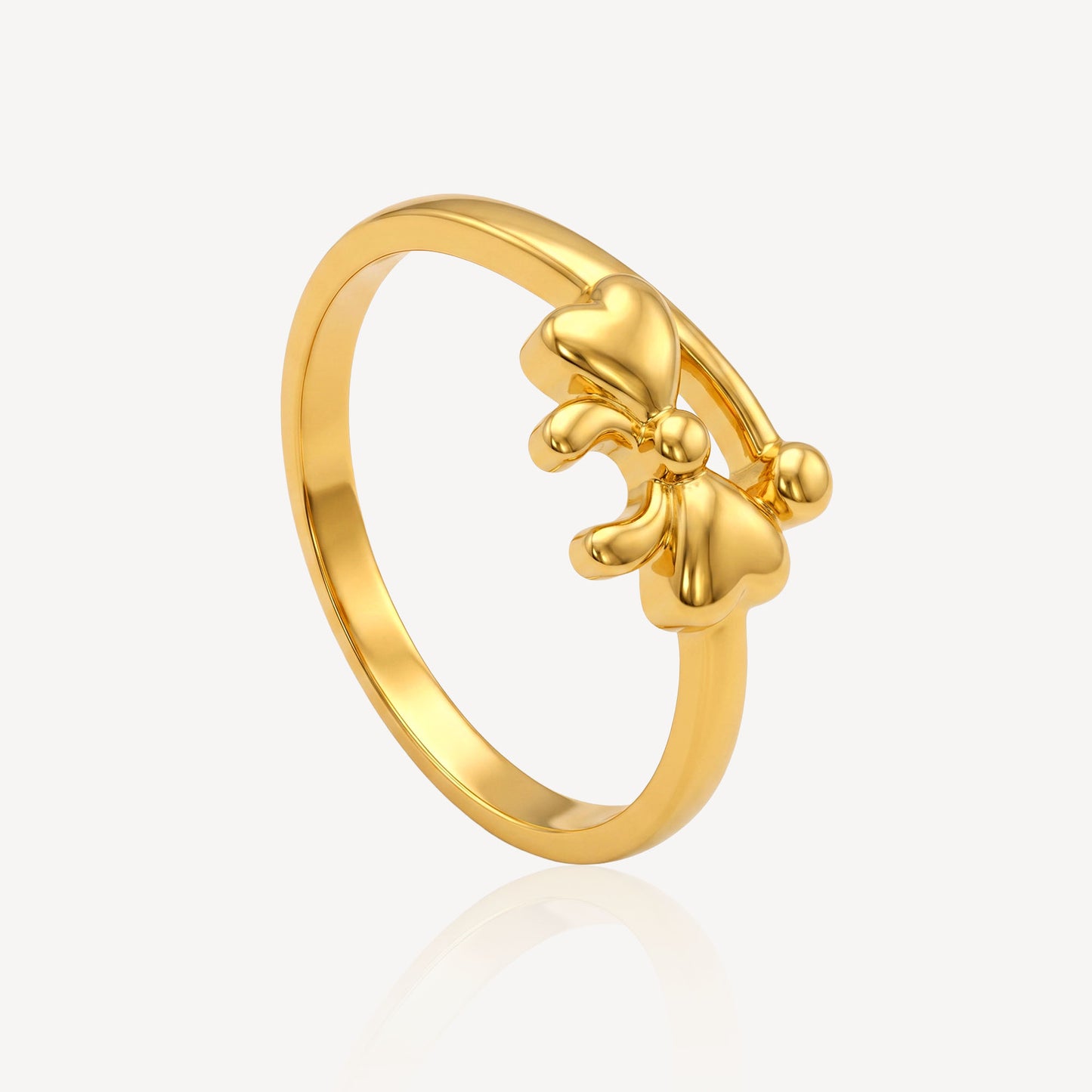 916 Gold Ribbon Ring
