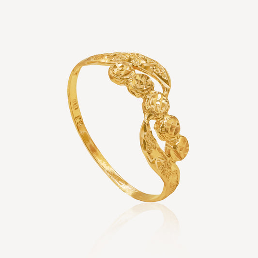 916 Gold Ismeral Rings