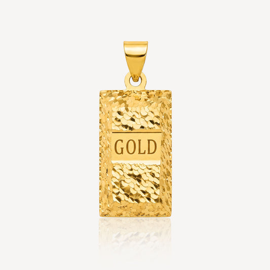 916 Gold Shinning Mini Bar Pendant
