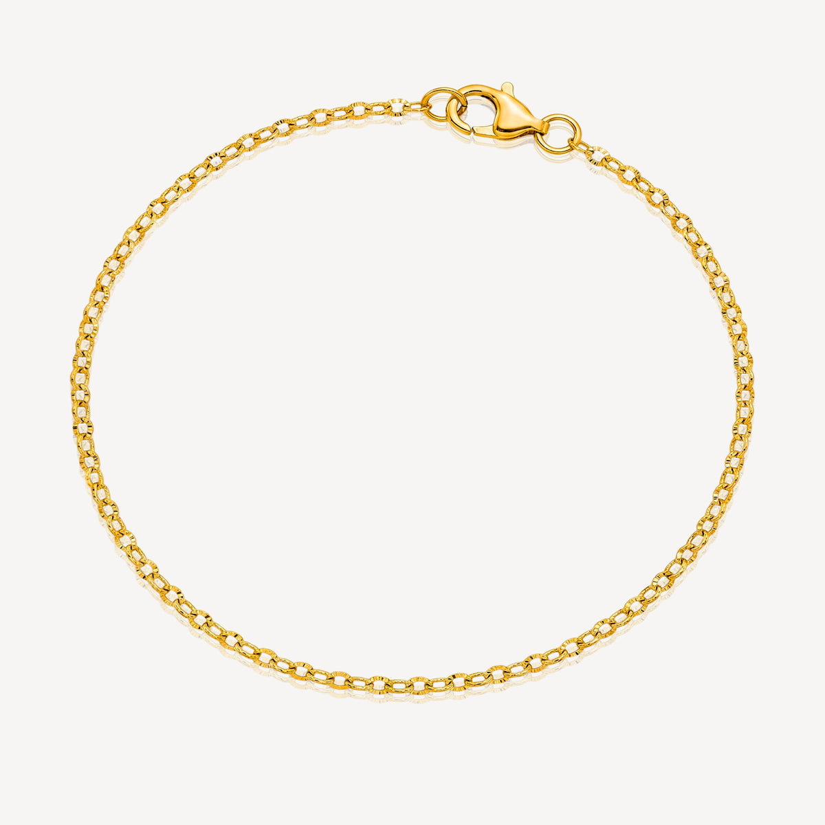916 Gold Sparkle Disc II Bracelet