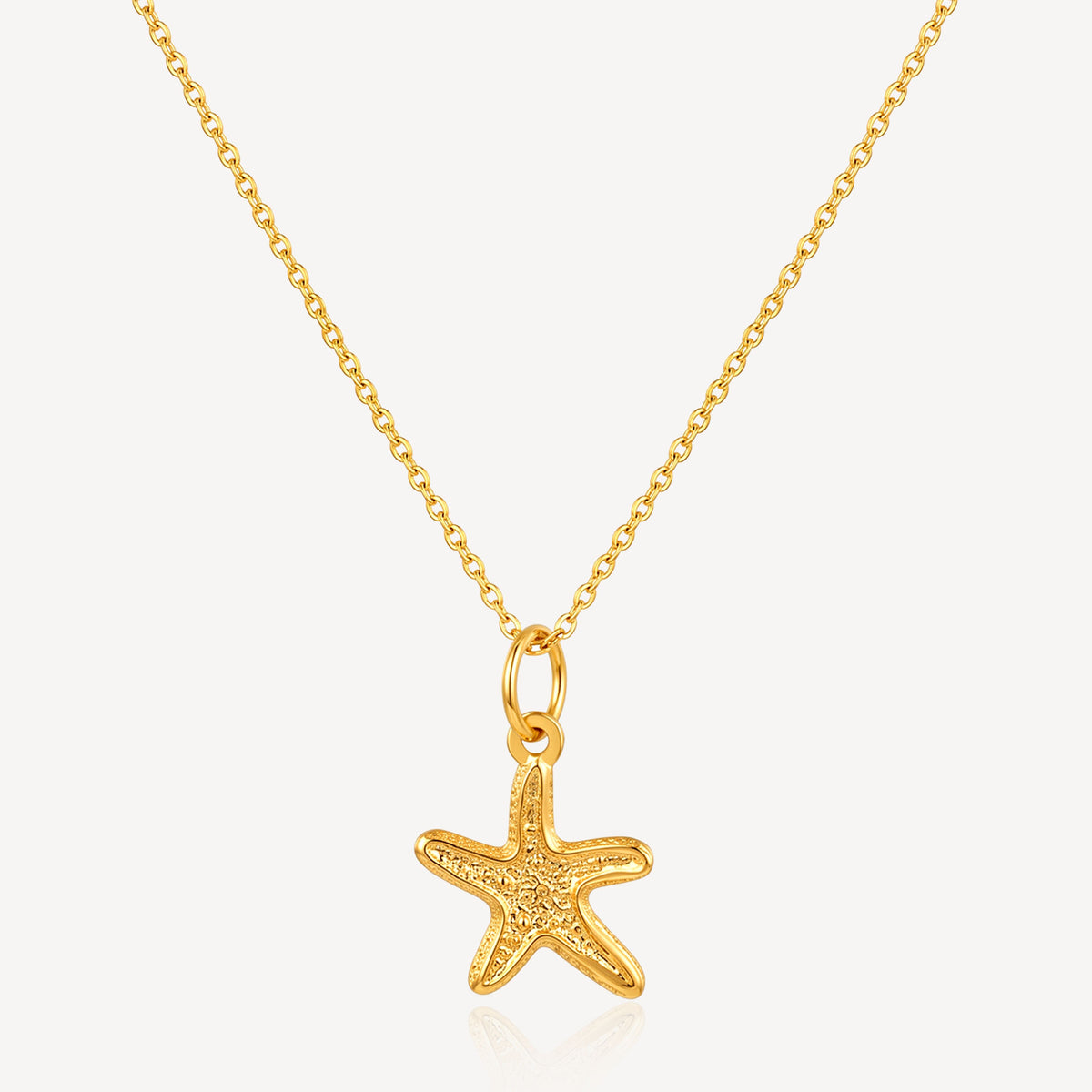 916 Gold Star Fish Necklace