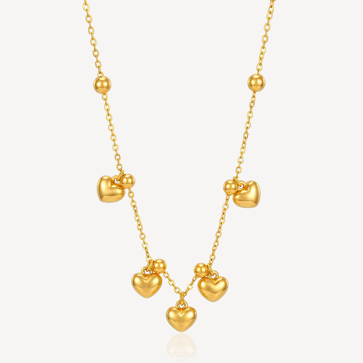 916 Gold Sweet Heart Necklace