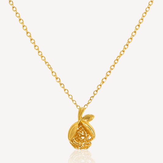 916 Gold Tomato Necklace