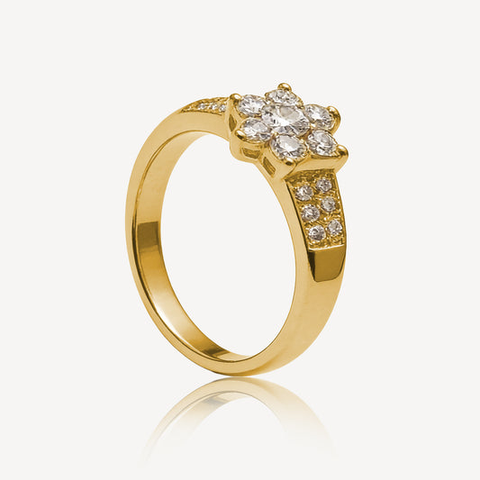 916 Gold Zirconia Élise Ring