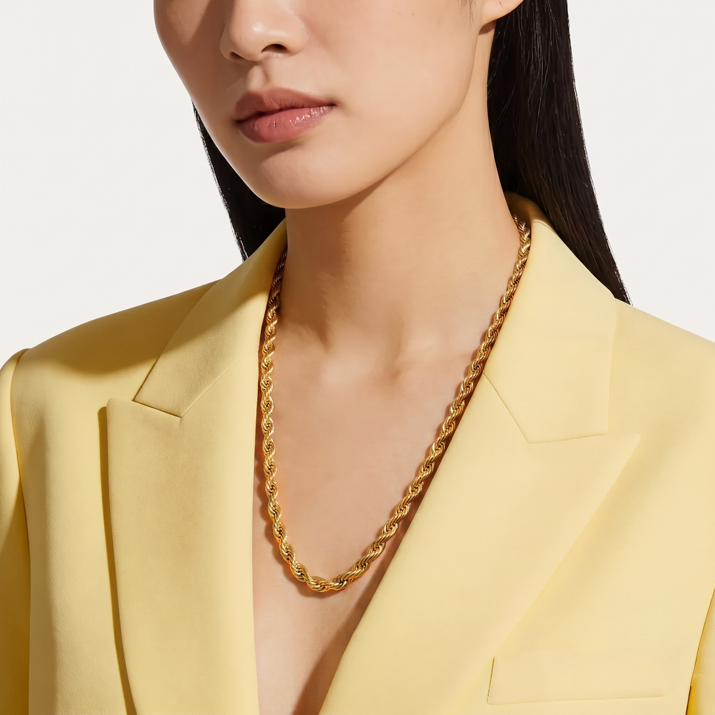916 Gold Hollow Rope Chain (4mm/ 4.5mm series)