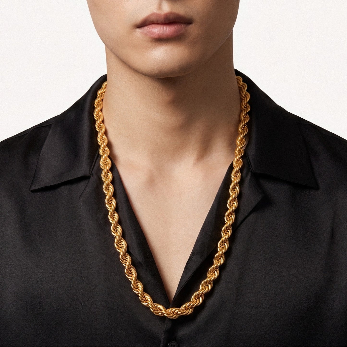 916 Gold Hollow Rope Chain (5mm/5.5mm series)