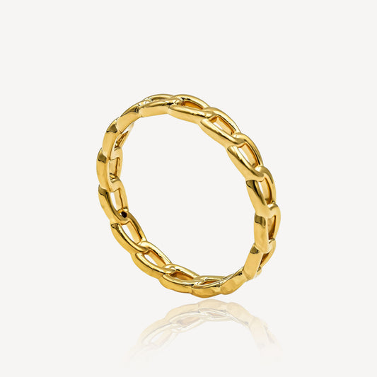 916 Gold Eternal Link Ring