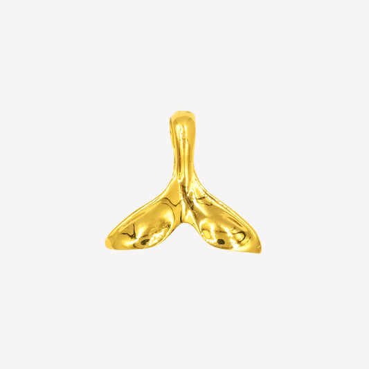 999 Gold Mermaid Tail Pendant