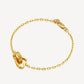 916 Gold Love Intwined Bracelet