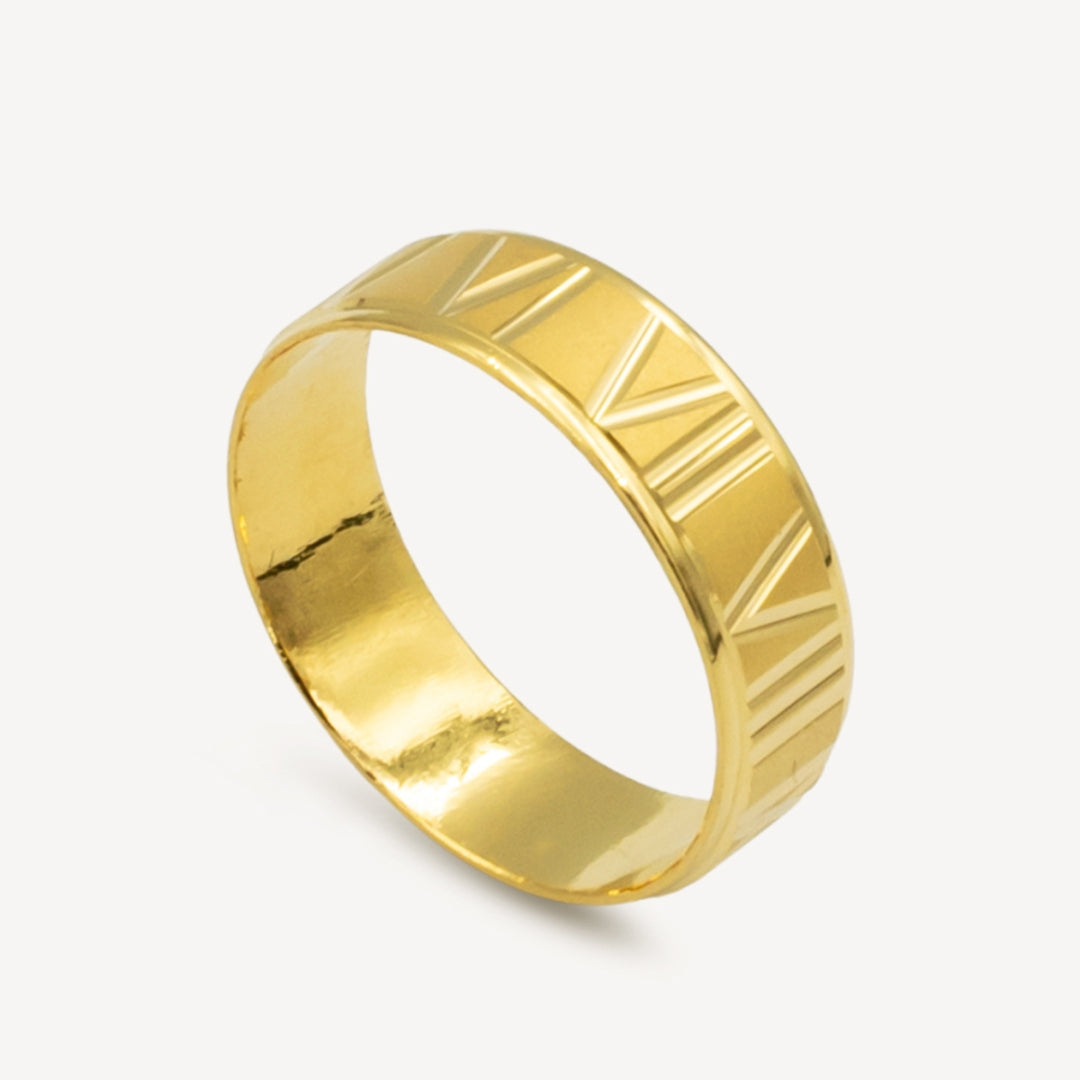 916 Gold Roman Ring