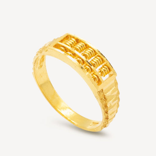 916 Gold Abacus Celeste Ring