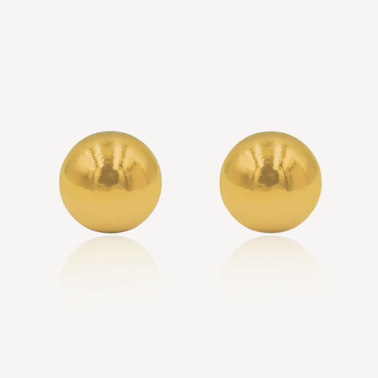 916 Gold Eternal Sphere Earrings