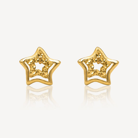 916 Gold Starry Sparkle Earrings