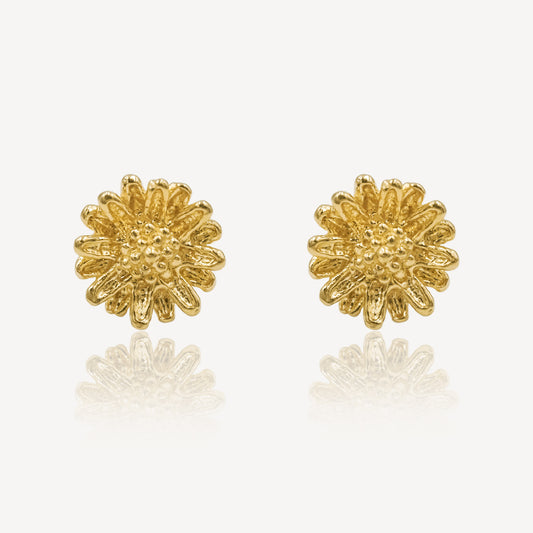 916 Gold Starburst Earrings