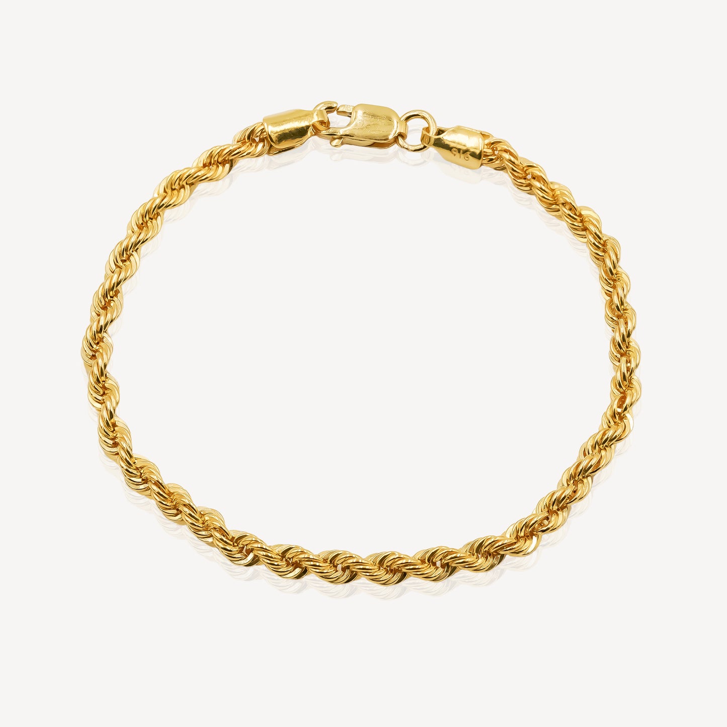 916 Gold Baby Hollow Rope Bracelet