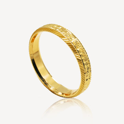 916 Gold Classic Couple Ring