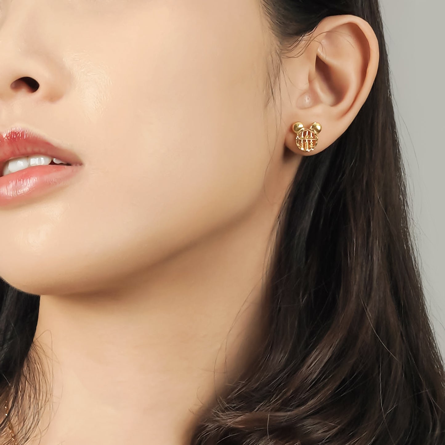 916 Gold Cute Abacus Earrings