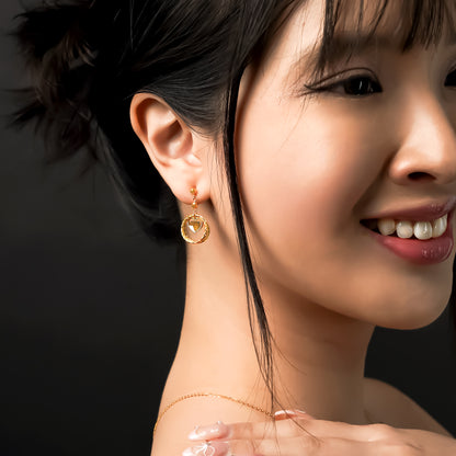 916 Gold Elysse Earrings