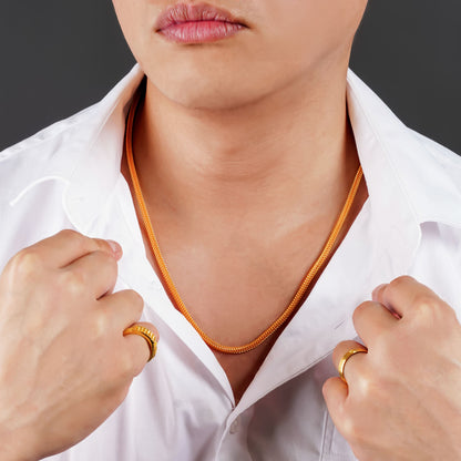 916 Gold Mega Hollow Dragon Chain