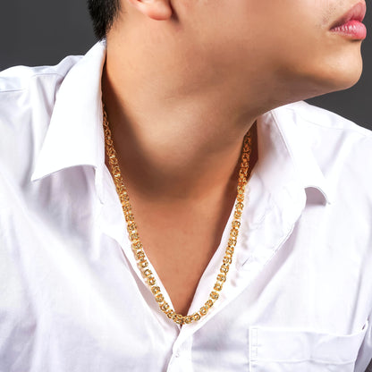 916 Gold Mega Hollow Dragonbone Chain