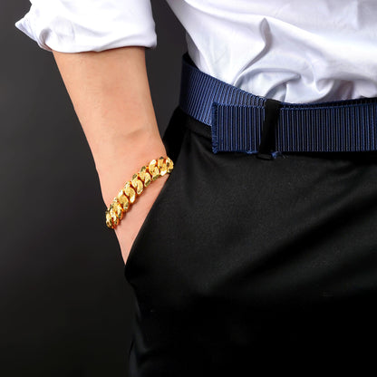 916 Mega Hollow Cowboy Bracelet