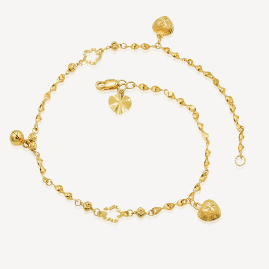 916 Gold Eterna Love Anklet