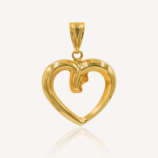 916 Gold Floret Charm Pendant