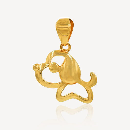 916 Gold Amour Circle Pendant