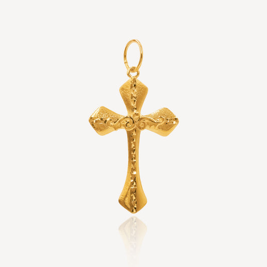 916 Gold Cross Pendant