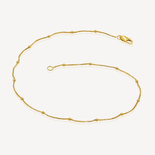 916 Gold Gleamstep Anklet