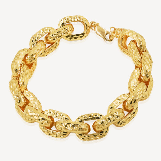 916 Gold Classic Mega Wan Zi Bracelet