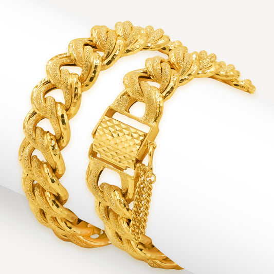 916 Gold Mega Coco Clips Bracelet