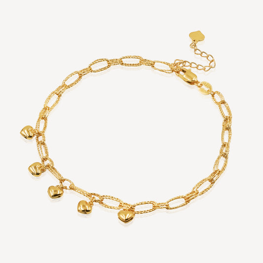916 Gold Amor Link Bracelet